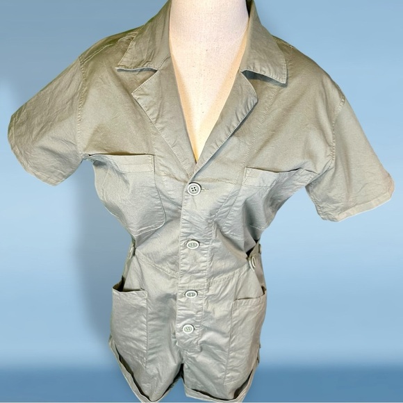 Pistola ‘Parker Field Short Romper’ in “Colonel” Olive Green Size Small - Picture 3 of 16